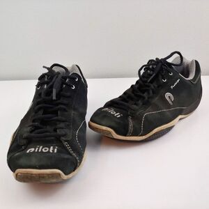Mens 7 Piloti Prototipo tennis shoe black suede